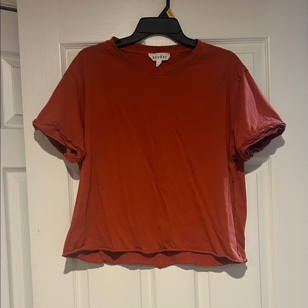 Heyday Terracotta Short Sleeve Top